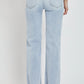 Risen Full Size High Rise Distressed Wide Leg Jeans