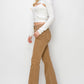 RISEN Bailey Full Size High Waist Side Slit Flare Jeans SIZE UP ONE SIZE!