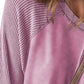 Exposed Seam Long Sleeve Sweatshirt