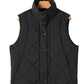 Snap Down Texture Vest Coat with Pockets