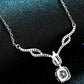 N112 Right On Trend Moissanite Pendant Necklace