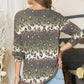 Celeste Full Size Leopard Long Sleeve T-Shirt with Braided Strap