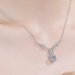 N112 Right On Trend Moissanite Pendant Necklace