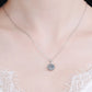 N110 925 Sterling Silver Moissanite Pendant Necklace