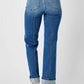 Judy Blue Full Size High Waist Front Seam Detail Straight Jeans