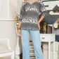 Celeste Full Size Leopard Long Sleeve T-Shirt with Braided Strap