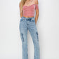 RISEN Full Size High Rise Cargo Flare Jeans