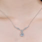 N112 Right On Trend Moissanite Pendant Necklace