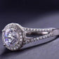 R128 Shiny and Chic 1 Carat Moissanite Ring