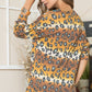 Celeste Full Size Leopard Long Sleeve T-Shirt with Braided Strap