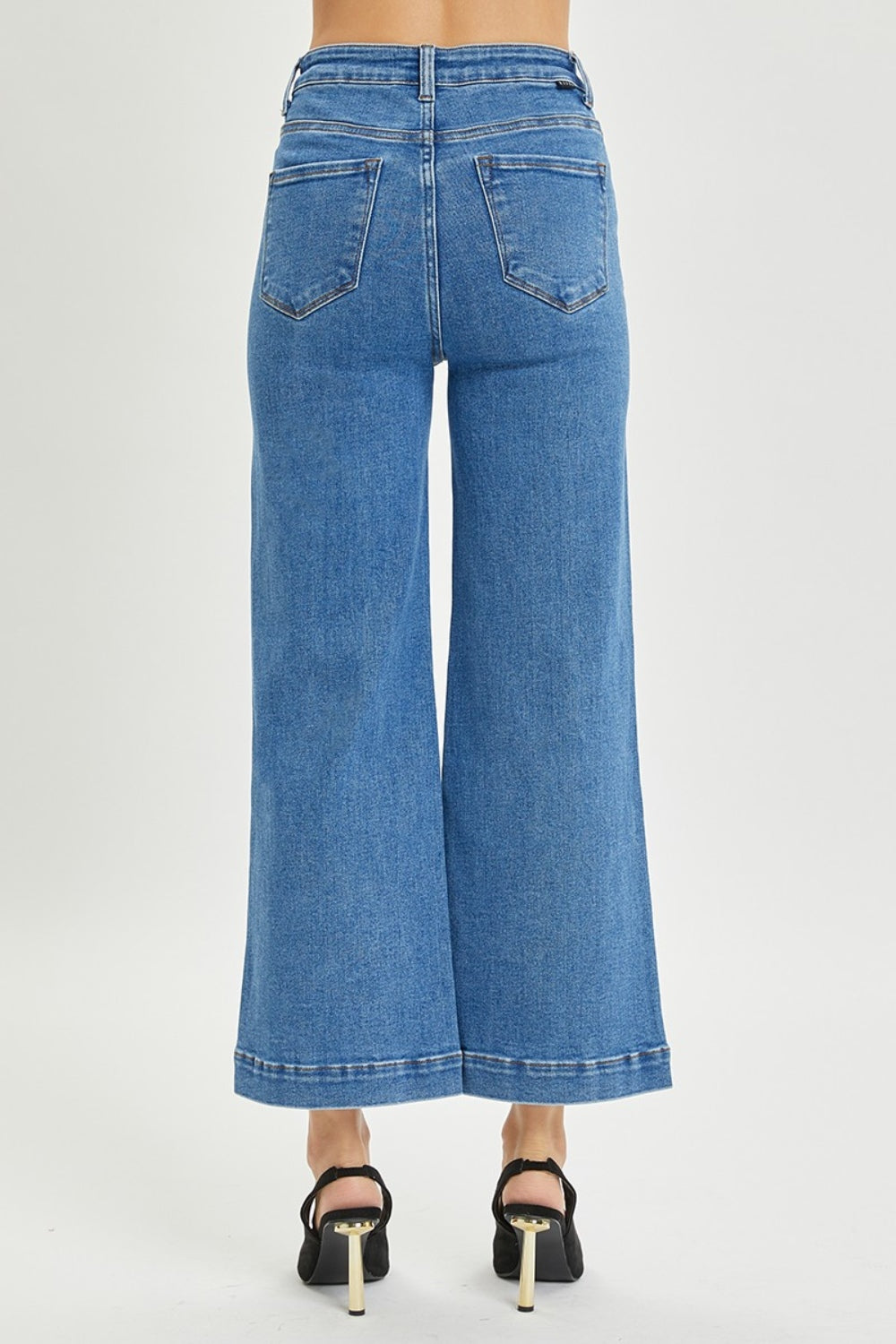 Risen Full Size High Rise Wide Leg Jeans