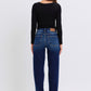 Judy Blue Full Size Raw Hem Straight Leg Jeans