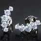 E100 All You Need Moissanite Platinum-Plated Earrings