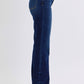 Judy Blue Full Size Raw Hem Straight Leg Jeans