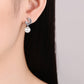 Moissanite Pearl Drop Earrings