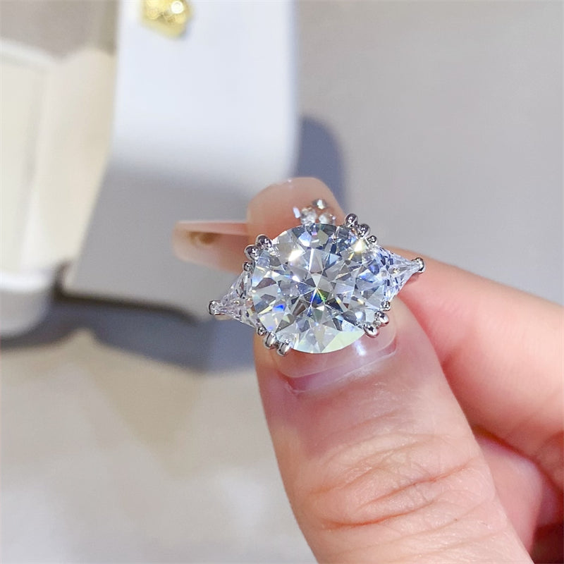 R140 5 Carat Moissanite 925 Sterling Silver Ring