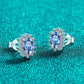 E111 1 Carat Moissanite 925 Sterling Silver Stud Earrings