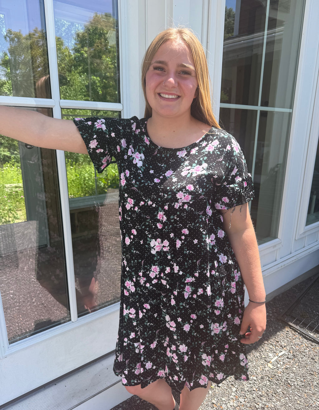 Heimish Black Floral dress