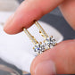 E110 2 Carat Moissanite 925 Sterling Silver Earrings