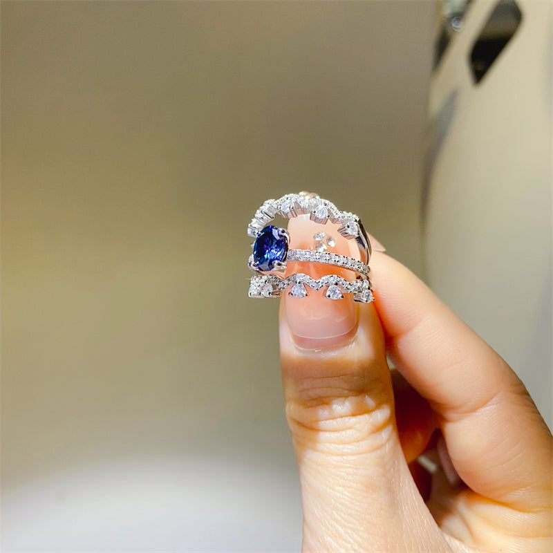 r134 1 Carat Moissanite 925 Sterling Silver Ring