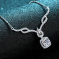 N112 Right On Trend Moissanite Pendant Necklace