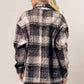 HYFVE Plaid Button Up Boucle Jacket