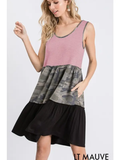 Heimish camo print block dress