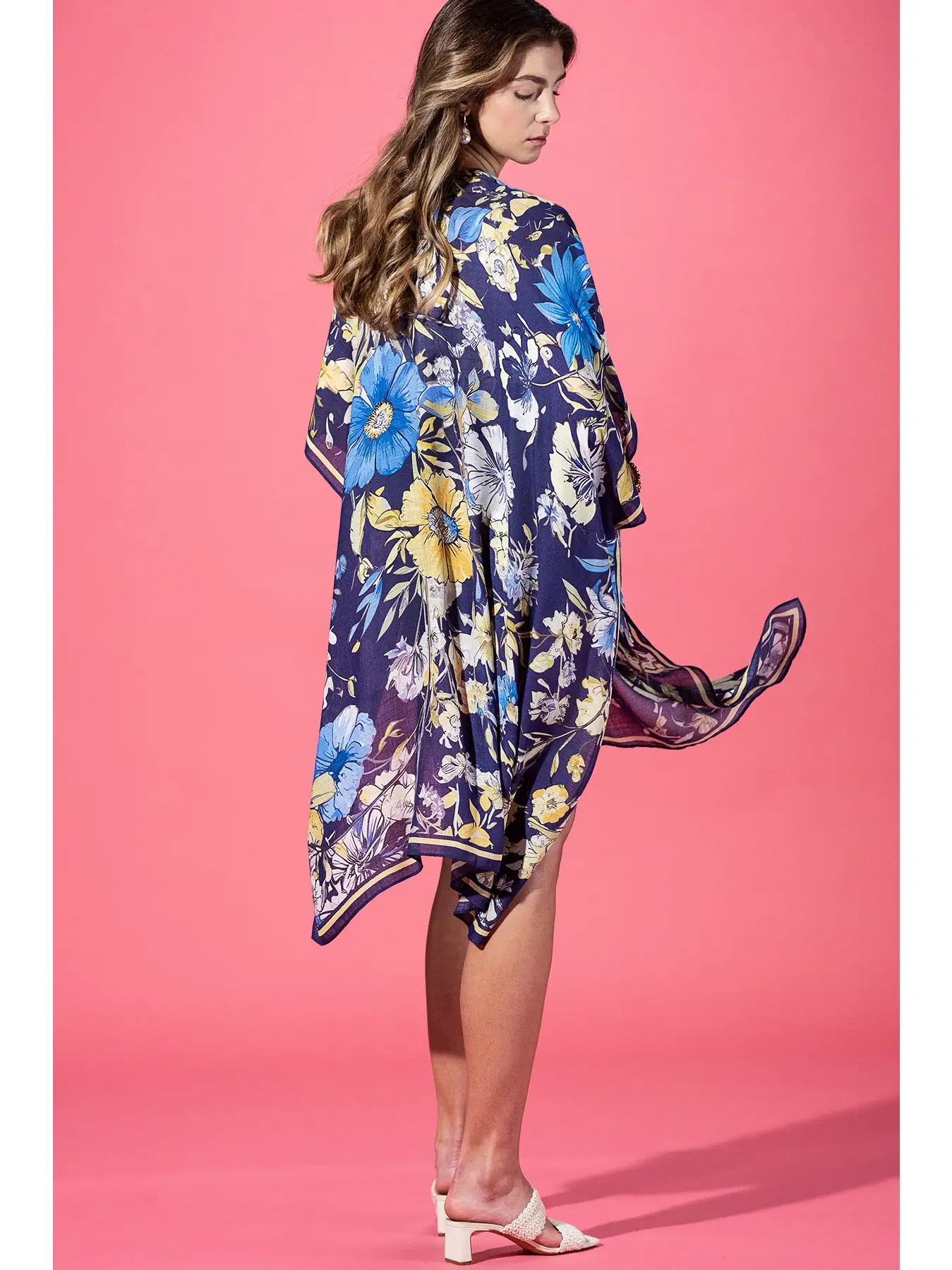 Midnight Botanique Viscose Kimono SALE!
