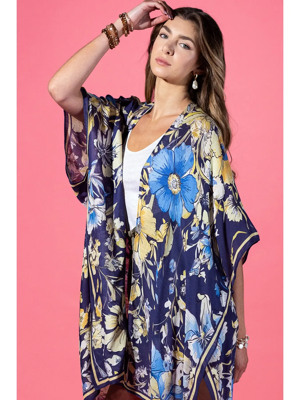 Midnight Botanique Viscose Kimono SALE!