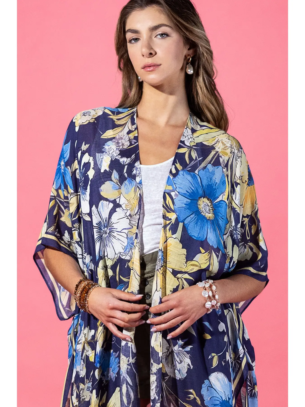 Midnight Botanique Viscose Kimono SALE!