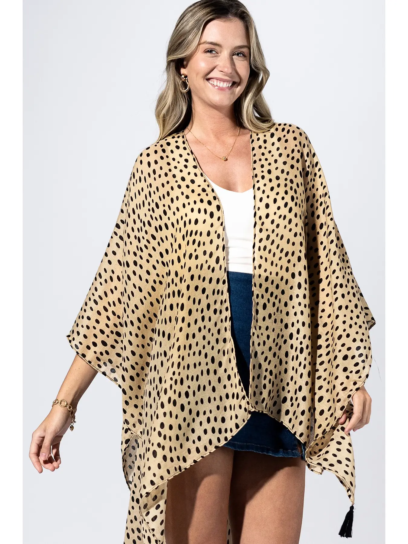 Cheetah Spirit Tassel Kimono SALE!