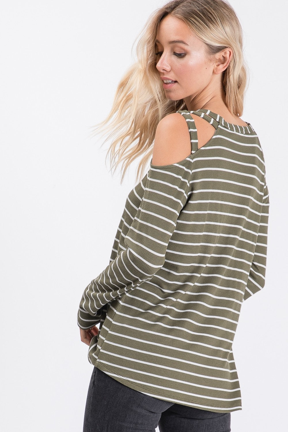Hailey & Co Unique Criss Cross-cut  Top