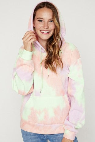 Long sleeve tie dye sweatshirt