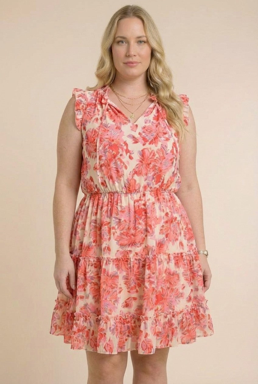 Floral mini dress