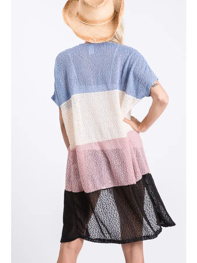 Casual Everyday Color Block Women's Cardigan
